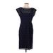 Nanette Lepore Cocktail Dress - Sheath: Blue Dresses - Women's Size 8