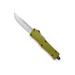 CobraTec Knives Small CTK-1 OTF Folding Knive 2.75in D2 Steel Drop Non-Serrated Blade Od Green 7in SODCTK-1SDNS