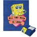 Northwest Nickelodeon Spongebob Hearty Sponge Silk Touch Sherpa Throw | 60 H x 50 W in | Wayfair 1BOB351000002RET