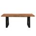 Loon Peak® Larae 80" Sheesham Solid Wood Dining Table Wood/Metal in Brown | Wayfair A8A0C7D4F124403EBFCEAE3AD1CDEC2E