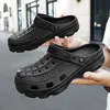 Shevalues Mode Männer Clogs Hausschuhe Casual Loch Strand Sandalen Outdoor Männer Garten Schuhe Sommer Weiche Sandalen Hause Badezimmer Rutschen