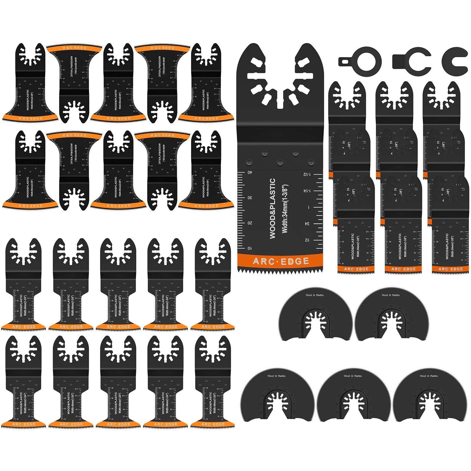 Multitool-Klingen, oszillierendes Sägeblatt, Multifunktions-Sägeblatt, Sägeblatt, Renovator, Multi-Schneideblatt zum Schneiden von Holz, Metall und Kunststoff Image