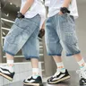 Jeans Capris pigri e alla moda Harajuku a vita media stile minimalista di nuova moda
