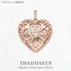 Pendant Rose Gold Heart Locket Brand New Spring 925 Sterling Silver Romantic Jewelry Europe