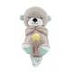 Breathing Otter Sleep Playmate Otter Musical Stuffed Baby Plush Toy with Light Sound Newborn Baby