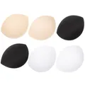 3 Pairs Chest Pad Inserts Padded Cups Bikini Liners Good Sports Polyester Cloth Fillers Women's Bras