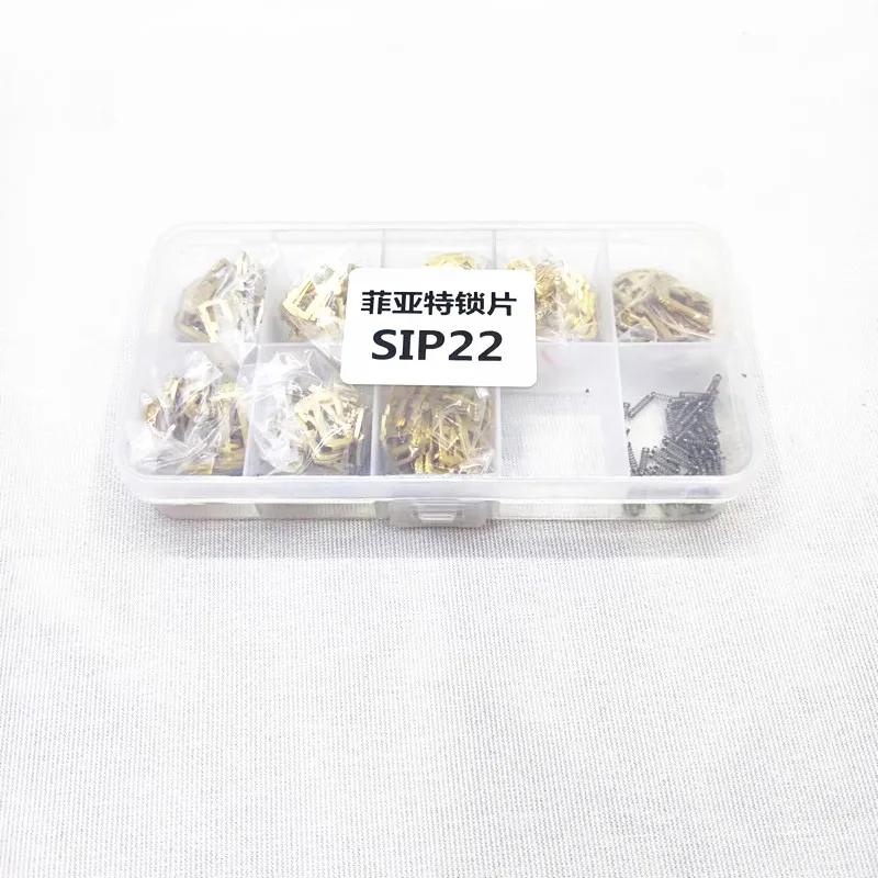 Sip22 Auto Lock Wafer Reparatur satz Zubehör Auto Lock Reed Sip22 Lock Platte für Fiat 8 Typen je 20 stücke mit etwas Feder Image
