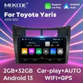 Schermo Stereo per auto MEKEDE per Toyota Yaris XP90 2007 2005 -2012 WIFI BT sistema intelligente