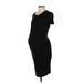 Motherhood Casual Dress - Sheath: Black Solid Dresses - Women's Size Small Maternity