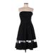 Express Casual Dress - Fit & Flare: Black Graphic Dresses - Women's Size 6