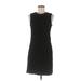 Zara Casual Dress - Sheath Crew Neck Sleeveless: Black Print Dresses - Women's Size Medium
