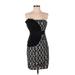 Phoebe Couture Cocktail Dress: Black Jacquard Dresses - Women's Size 2