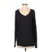 CAbi Long Sleeve T-Shirt: Black Tops - Women's Size Small