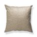 22"x22" Golden Vine Block Print Cotton Accent Decorative Throw Pillow Poly Filled Insert Square Beige - 22 x 22