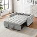 Modern Velvet Convertible Futon Double Sofa Bed with Pull-out Bed