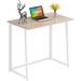 31.5" Folding Desk, Simple Assembly Computer Desk Study Writing Table for Small Space Offices/Home - Natural and White