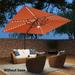 AOOLIMICS 11.5x9ft LED Outdoor Cantilever Umbrella w/Cross Base,Patio Offset Aluminum Umbrella