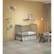 3-In-1 Convertible Crib, Made Of Sustainable Pinewood, Non-Toxic Finish, Comes With Locking Wheels, Wooden Nursery Furniture