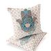 Homeroots Set of Two 16" X 16" Blue and Orange Blown Seam Hamsa Indoor Outdoor Throw Pillow - 16