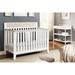 4-in-1 Solid Wood Convertible Crib White/Natural