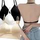 Soutien-gorge Push Up Invisible pour Femme Dos aux Sexy Coupe Basse Décolmétrage Plongeant Dos