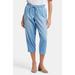 Relaxed Drawstring Ankle Pants