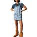 Denim Overall Minidress