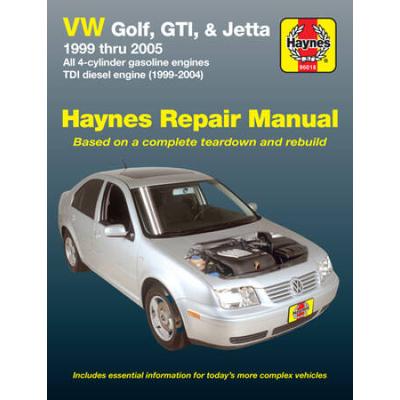 Vw Golf, Gti, & Jetta, 1999 Thru 2005 Haynes Repair Manual