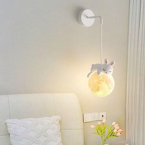 LED-Wandleuchte, 1 Kopf, warmweißes Licht, 15 cm, Metall, Kunstharz, Innenbereich, modern, süß, verträumt, Märchen, Wohnzimmer, Schlafzimmer, 85–265 V