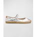 Metallic Mary Jane Espadrilles