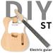 Fithood DIY 6 String TL Style Electric Guitar Kits with Mahogany Body Maple Neck and Accessories