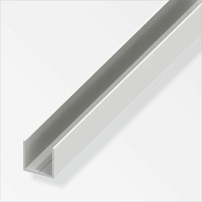 Quadrat-U-Profil 11,5 x 11,5 x 1000 mm weiß Kunststoff Profil u Schiene - Alfer Image