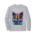 Best Mum Ever Best Cat Mum Ever Motiv Katze Muttertag Langarmshirt