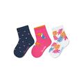 Sterntaler Baby Mädchen Baby Socken Söckchen 3er-Pack Herzen - Socken Baby, Babysöckchen, Babysocken - aus Baumwolle - marine, 22