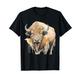 Buffalo Wildlife Safari Animal Art Splash Bisonkunstwerk T-Shirt