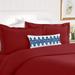 Elegant Comfort 1500 Series Wrinkle Free 3 pc Duvet Cover Set King/California King - Burgundy