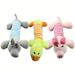 Plush Dog Toy Piggy/Elephant/Duck Stuffing Free Durable Chew Toy for Medium Dogs 8 Inches Long - Three Pack