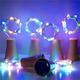 10Pcs Solar Wine Bottle Lights Outdoor Cork Shape Fairy Lights Garland Christmas Light Copper Wire Home Room Decoration Lamp 2m 1m