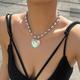 Necklace Pearl Women's Elegant Cute Classic Heart Cute Heart Shape Necklace For Work Prom Club
