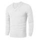 Men's Pullover Sweater Jumper Christmas Sweaters Sweater Top Ribbed Knit Regular Knitted Plain V Neck Keep Warm Modern Contemporary Daily Wear Going out Clothing Apparel Fall Winter Black White S M L