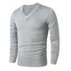 Men's Pullover Sweater Jumper Christmas Sweaters Sweater Top Ribbed Knit Regular Knitted Plain V Neck Keep Warm Modern Contemporary Daily Wear Going out Clothing Apparel Fall Winter Black White S M L