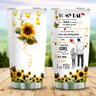 Watercolor Tumbler 20oz Stainless Steel Insulated Tumblers Coffee Travel Mug Cup Gift for Birthday Mother's Day gift