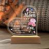 Mother's Day Colored 3D Night Light USB Plug in Bedroom Decorative Atmosphere Light Daughter Gives Mother a Holiday Birthday Gift