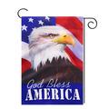 God Bless America 4th of July Garden Flag Double Sided Patriotic Strip and Star USA Flags Independence Day Yard Outdoor Decor