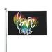 LGBTQ Pride Mouth Rainbow Gay Garden Flags 3 x 5 Foot Yard Flags Double-Sided Banner with Metal Grommets for Room Lawn Patriotic Sports Events Parades