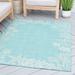 Alise Rugs Exo Coastal Graphic Print Indoor/Outdoor Area Rug Aqua 7 10 Round Animal Graphic Novelty 8 Round Runner Outdoor Indoor Living Room