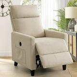 HARKAWON Large Power Lift Chairs Recliners for Adults Elderlyï¼ŒSide Pocketï¼ŒSmall Recliners for Small Spacesï¼ŒModern Living Room Wingback Chair Armchair Beige
