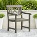 Grey-Washed Farmhouse Wood Patio Armchair - Upgrade Outdoor Comfort & Style