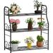 Sesiiduo Plant Stand 3 Tier Plant Shelf for Indoor Outdoor Heavy Duty Metal Outdoor Plant Stand Holder Rack for Living Room Balcony and Garden Black