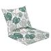 Outdoor Deep Seat Cushion Set 24 x 24 Abstract minimal monstera leaves plant line drawing watercolor Deep Seat Back Cushion Fade Resistant Lounge Chair Sofa Cushion Patio Furniture Cushion